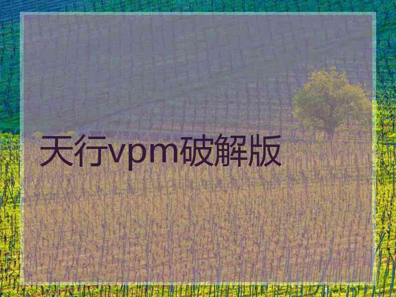 天行vpm破解版