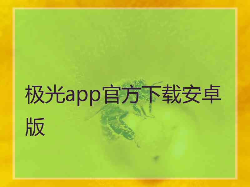 极光app官方下载安卓版