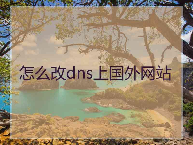 怎么改dns上国外网站