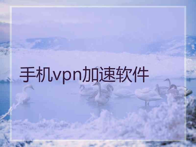 手机vpn加速软件