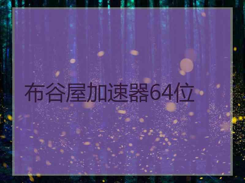 布谷屋加速器64位