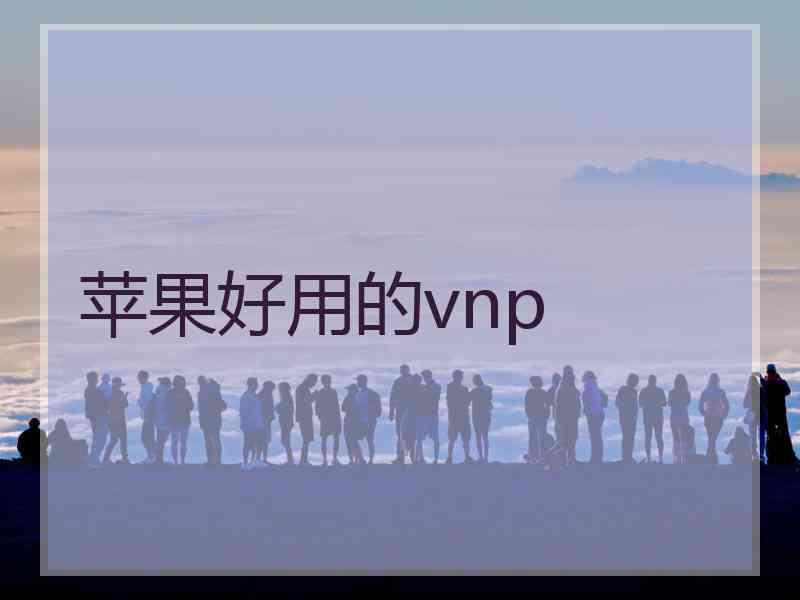 苹果好用的vnp