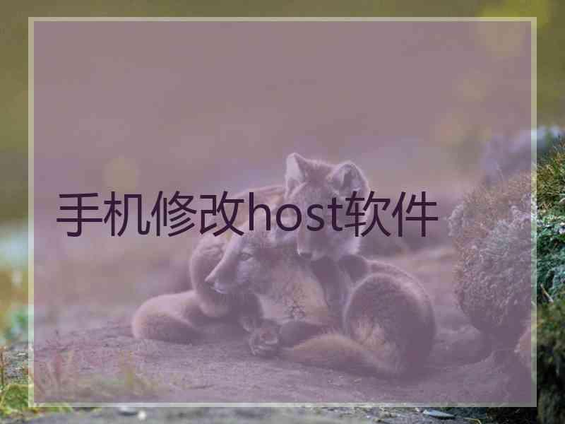 手机修改host软件