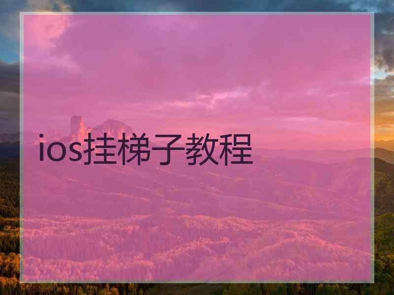 ios挂梯子教程